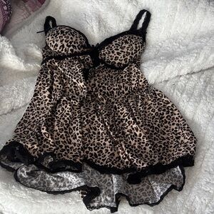 Leopard Print Mini Dress